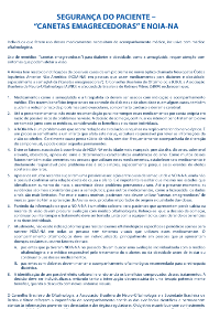 Segurança do Paciente - 